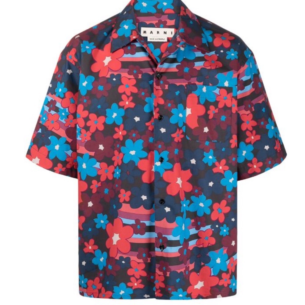 MARNI (authentic) floral-print buttoned shirt (brand new)